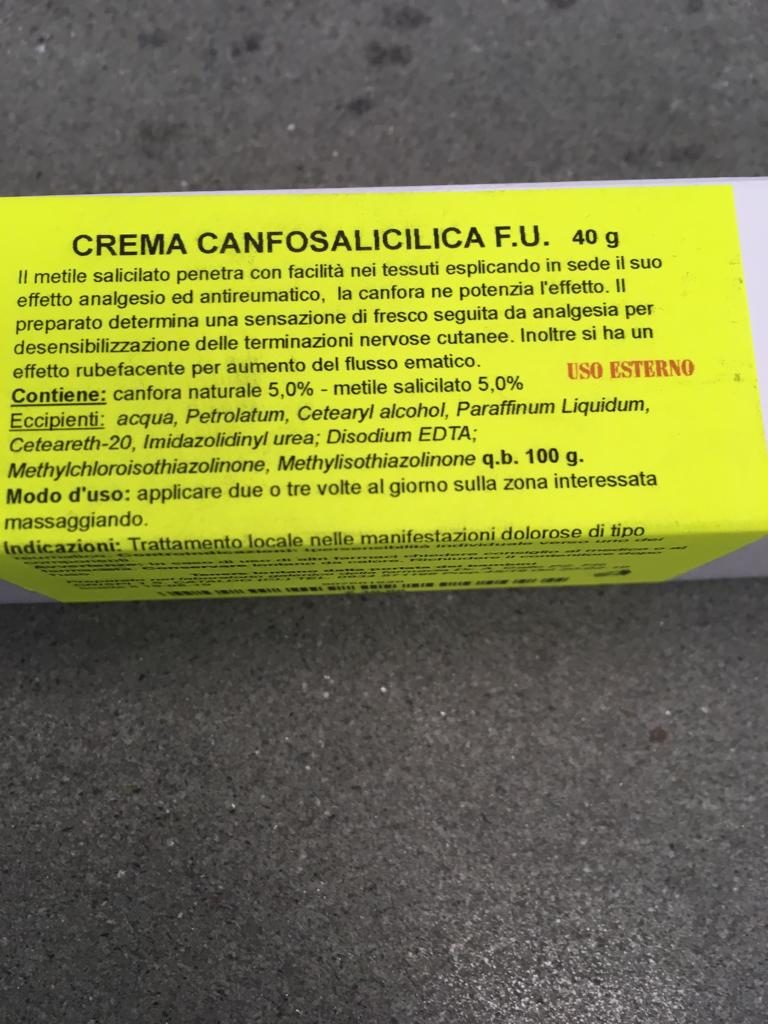 Crema alla canfora